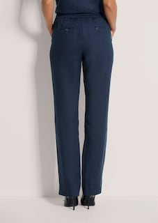 Linnen broek met tunnelkoordje thumbnail 4