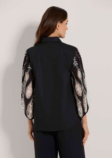 Lange Hemdbluse mit Lochstickerei thumbnail 4