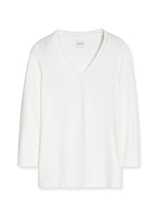 V-neck shirt with 3/4-length sleeves thumbnail 1