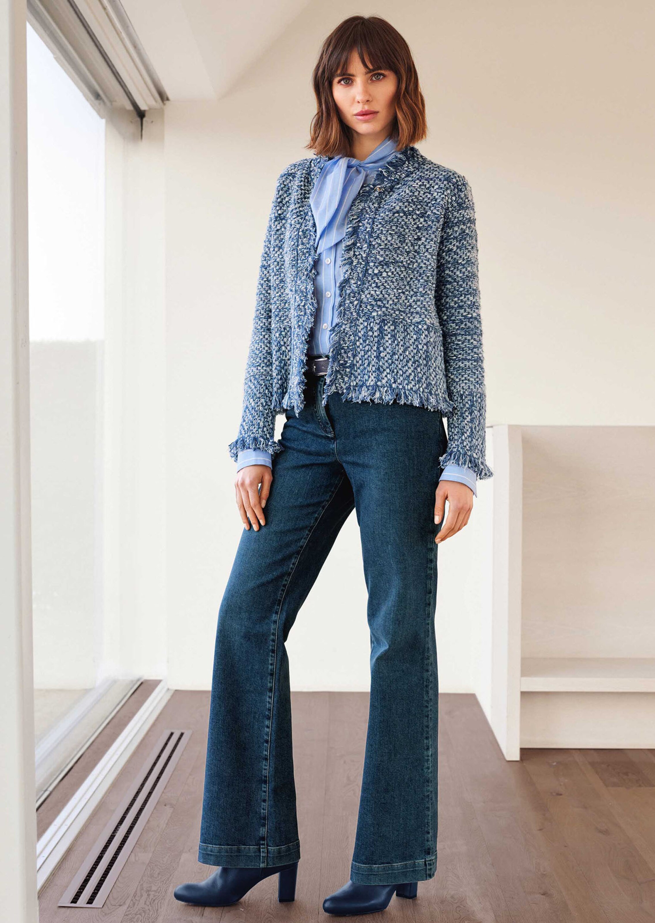 Cardigan. Pur coton