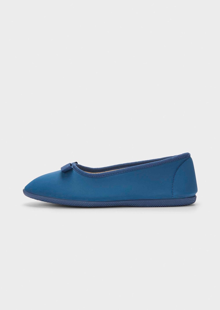 Ballerina pantoffels met zool met grip