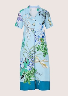 Robe à imprimé floral avec petit col montant thumbnail 7