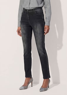 Slim-Jeans mit Strassdekoration thumbnail 2