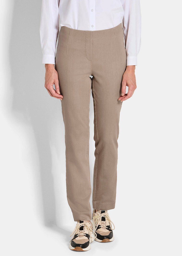 Pantalon en bengaline LOUISA, aspect jean