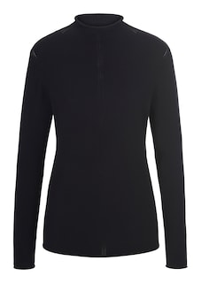 Feinstrick-Pullover mit feinem Lochmuster thumbnail 7