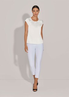 Kurze Satin-Bluse in trendstarker A-Linie thumbnail 3