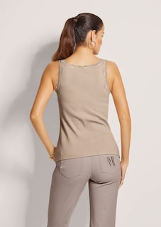 Lace-trim vest top thumbnail 4