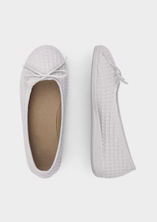 Pantoufles ballerines en coton thumbnail 2