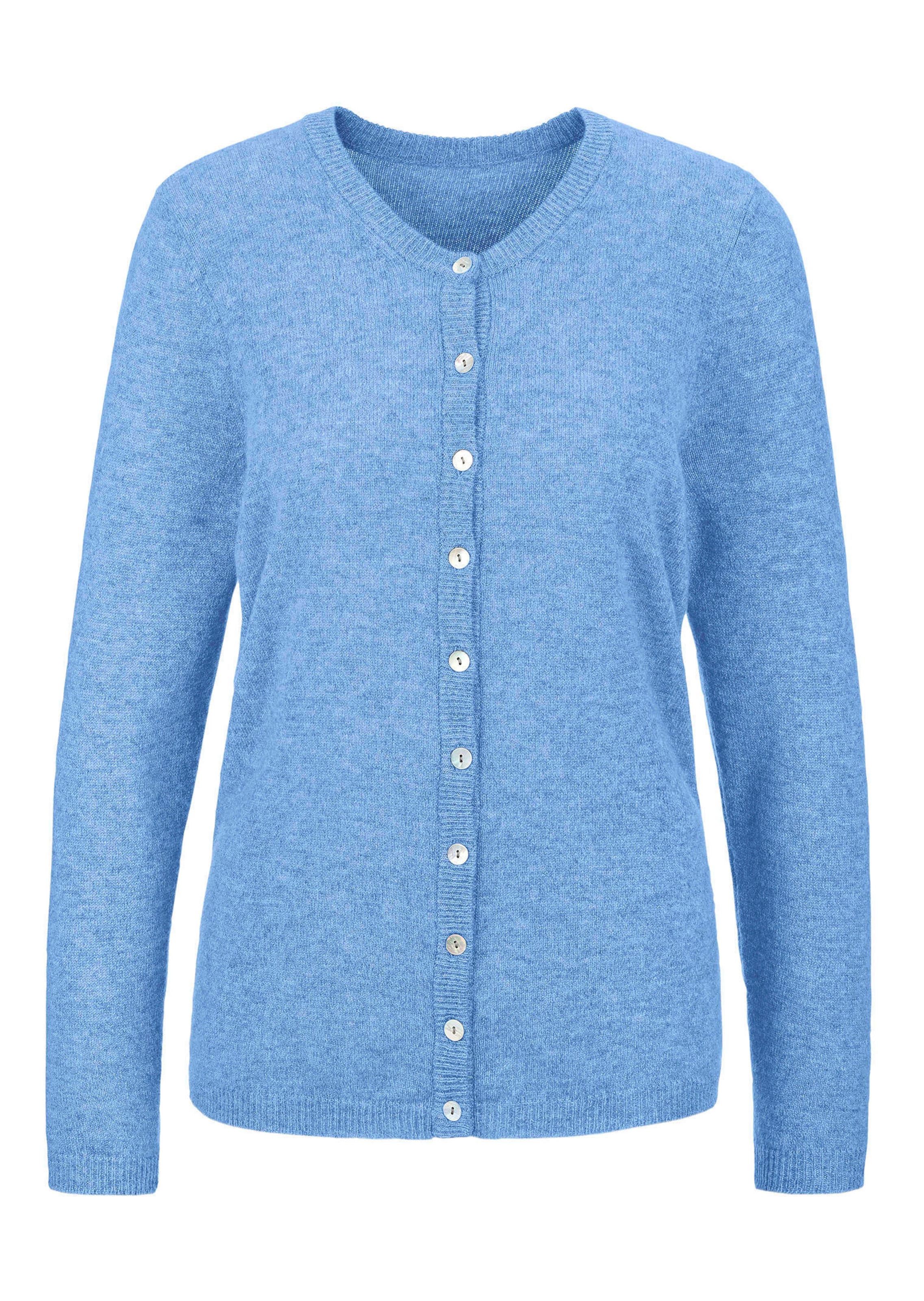 Tricot jasje van kasjmier met ronde hals