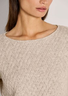 Rundhals-Pullover mit Jacquard-Muster thumbnail 6