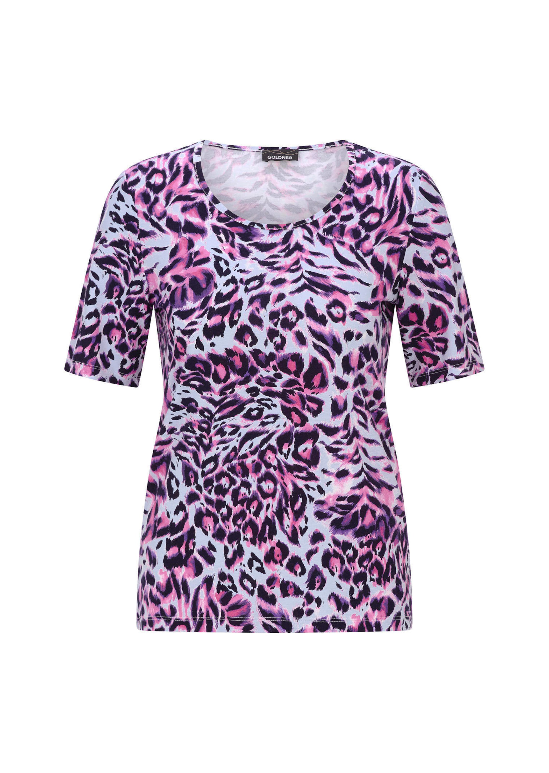 Jersey shirt met animalprint