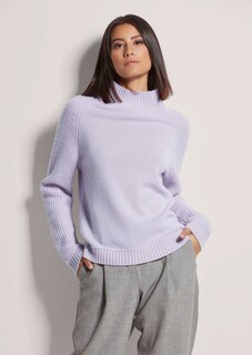 Short high-neck jumper with cashmere thumbnail 2