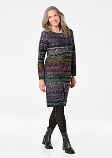 Strickkleid mit Allover-Jacquardmuster thumbnail 1