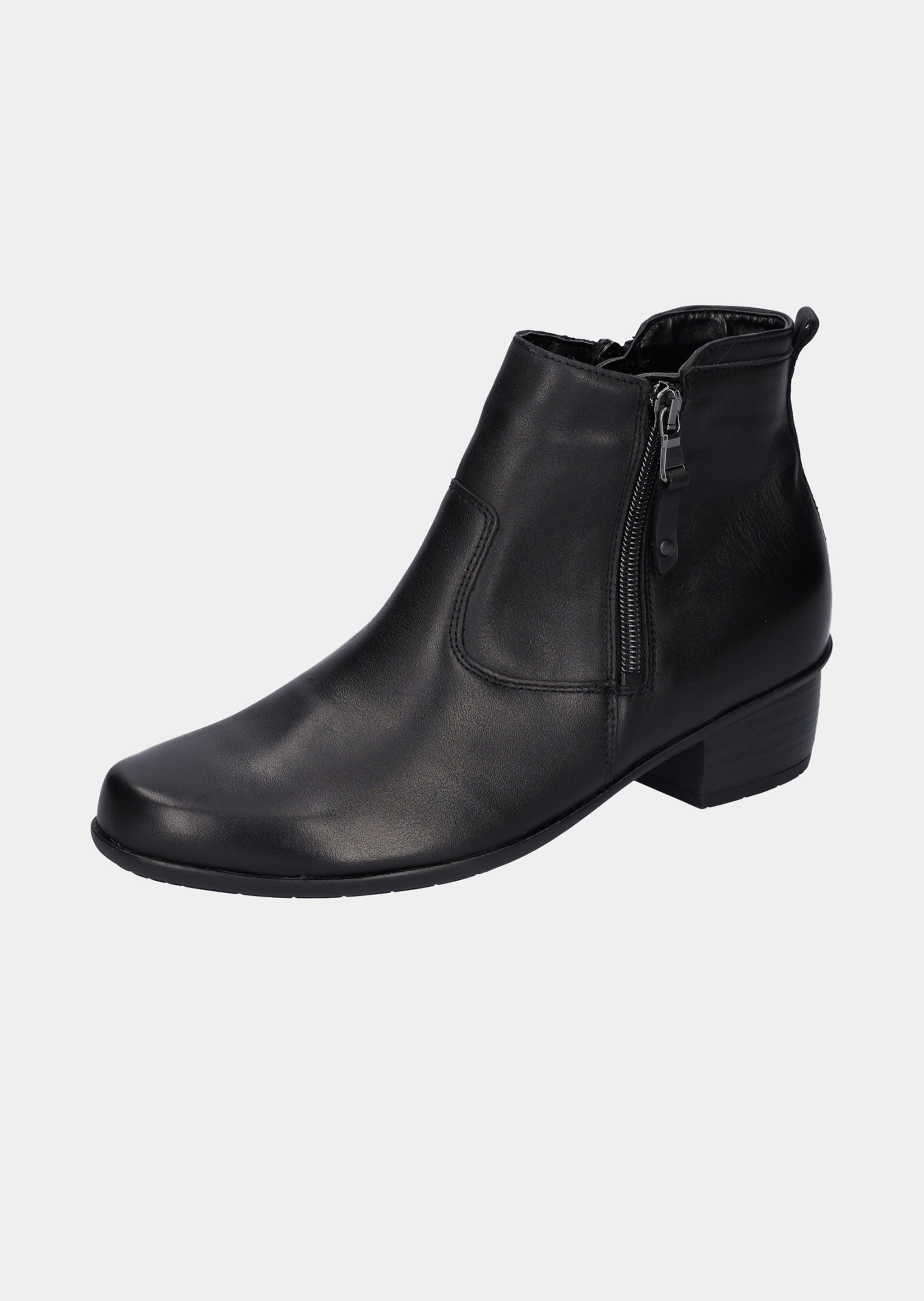 Stiefeletten aus Nappaleder mit Reißverschluss