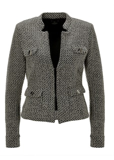 Kurzer Jersey-Blazer mit Stehkragen thumbnail 2