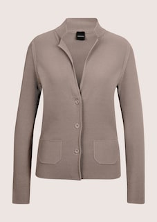 Schlanker Strickblazer mit langen Ärmeln thumbnail 7