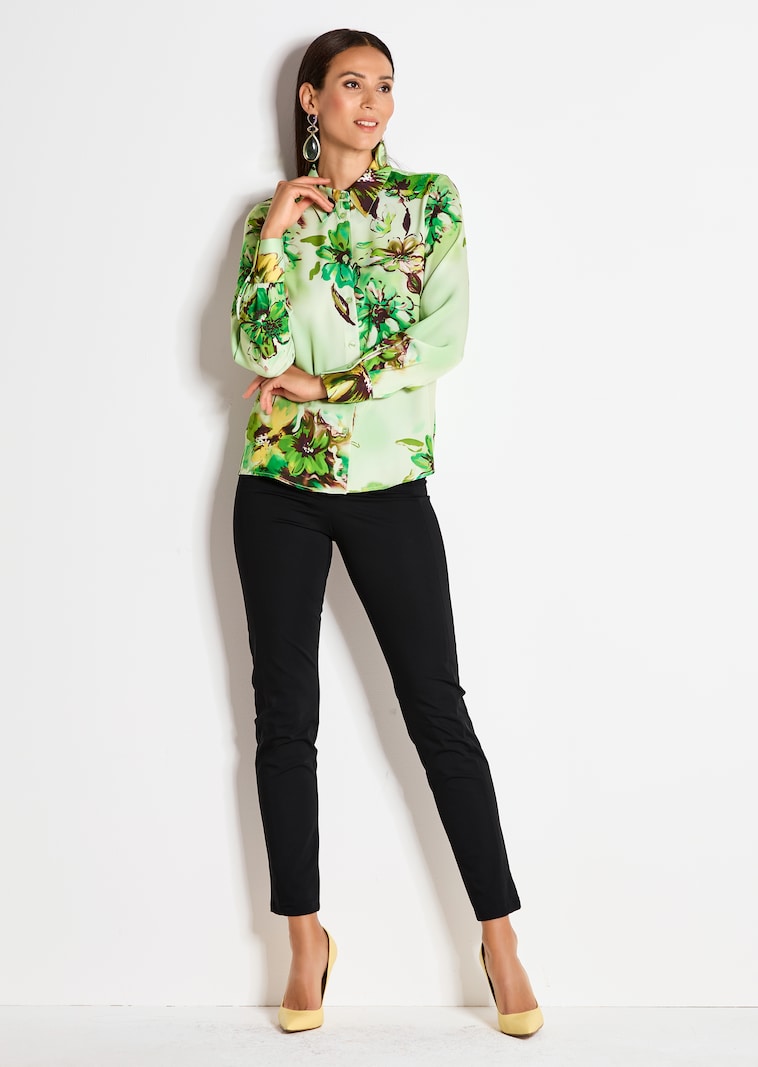 Bluse mit floralem Muster