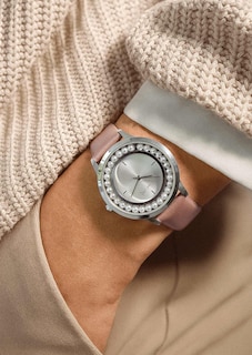 Damen-Armbanduhr mit Perlen thumbnail 2