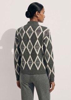 Pullover mit modischem Rauten-Muster thumbnail 4
