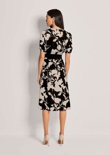 Midikleid mit floralem Print und Bindegürtel thumbnail 4