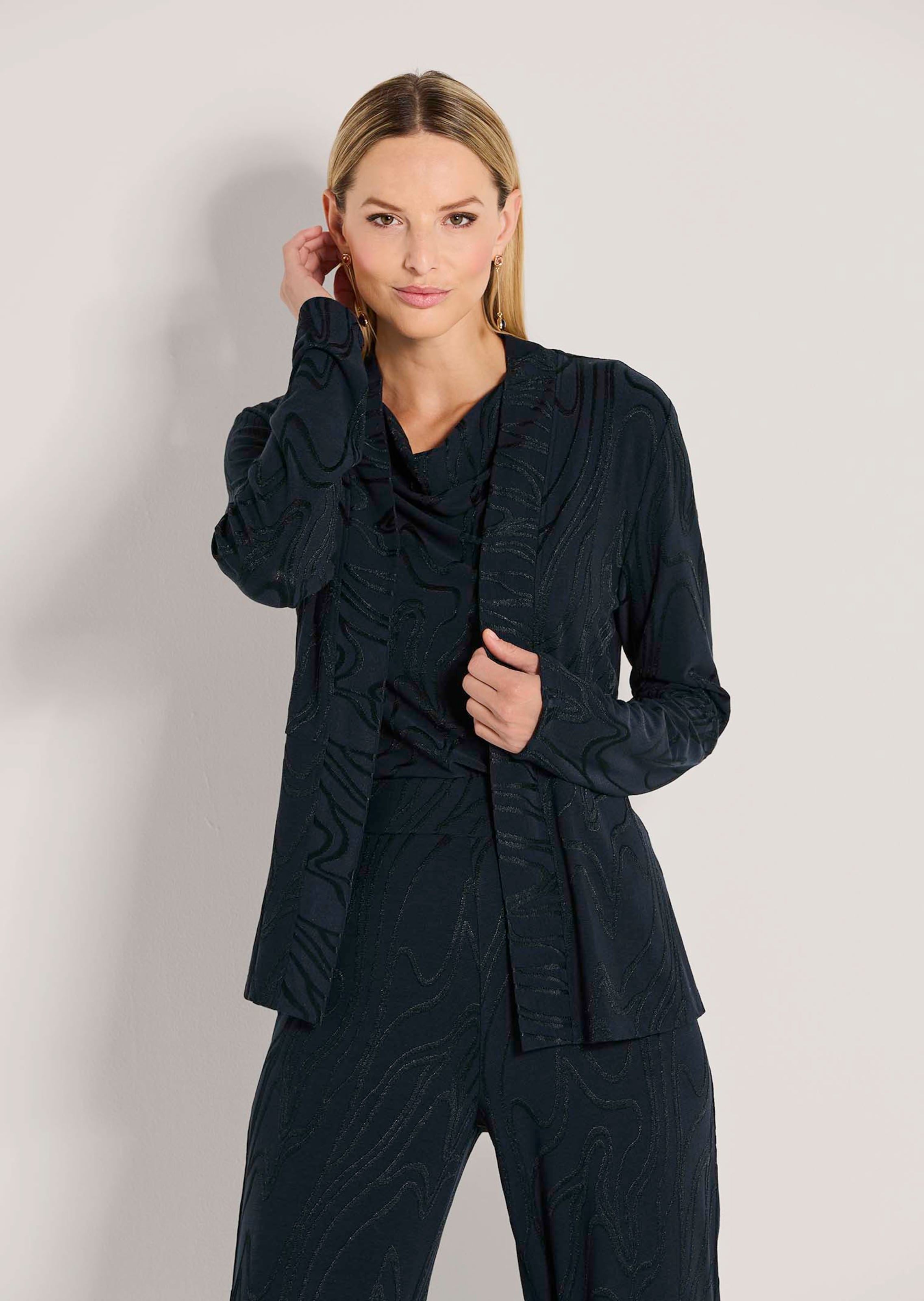 Shirt-Jacke in edlem Jacquard