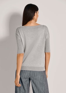 Halbarm-Pullover mit Ziersteinen thumbnail 4