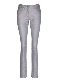 Schmale Jeans mit Glanzbeschichtung thumbnail 2