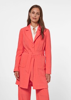 Lange Jacke mit Bindegürtel thumbnail 2