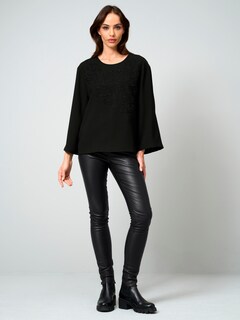Bluse mit Perlenmotiv thumbnail 3