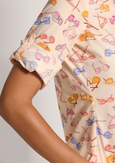 Blouse en coton à imprimé estival thumbnail 6