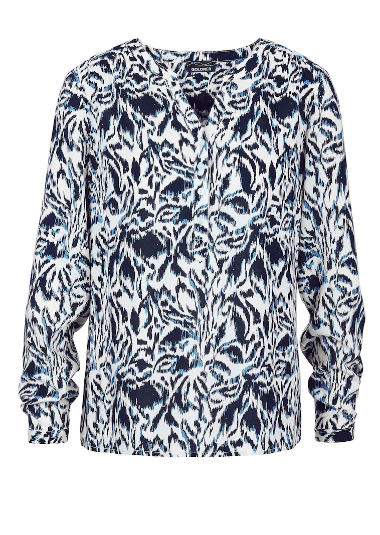 Druckbluse im Unikat-Print