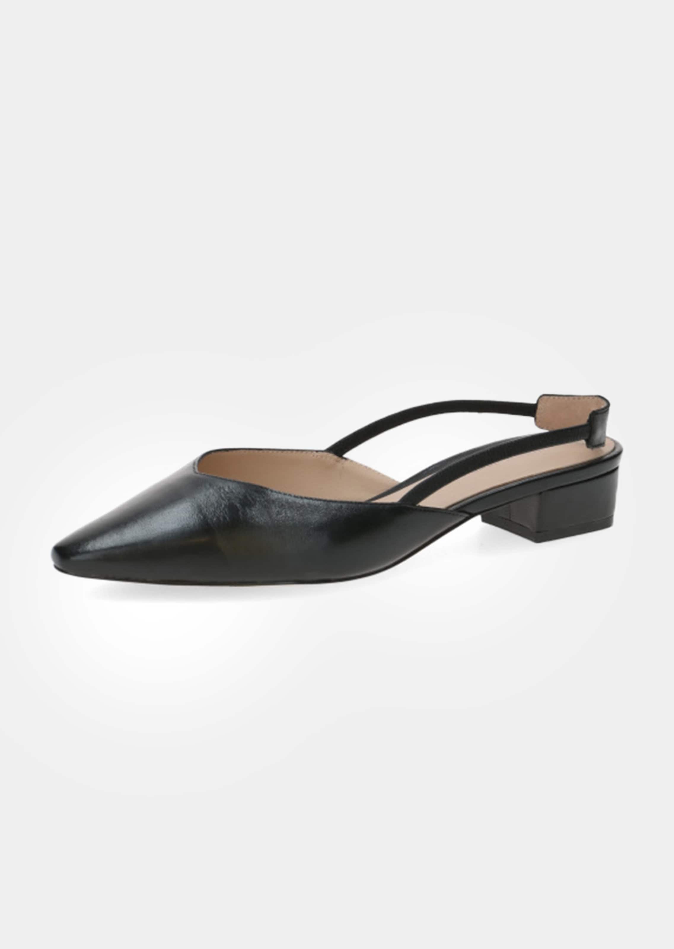 Slingpumps aus Leder