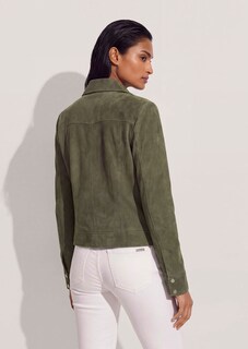 Leather jacket made from kid suede thumbnail 4