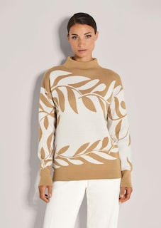 Jacquard-Pullover mit floralem Muster thumbnail 2