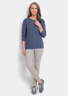 Feiner Strickpullover mit U-Boot-Ausschnitt thumbnail 2