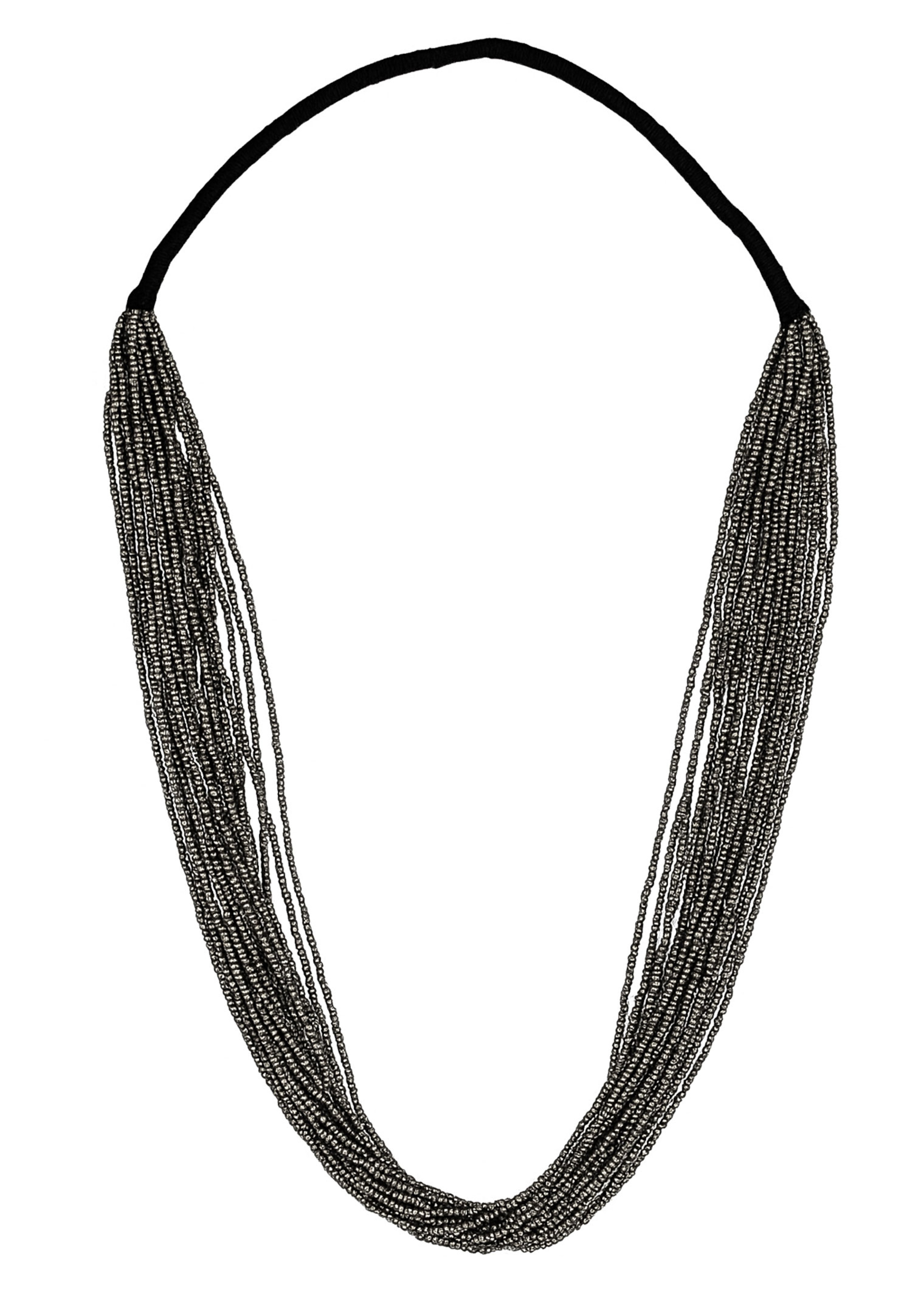 Collier de perles en verre multi-rangs