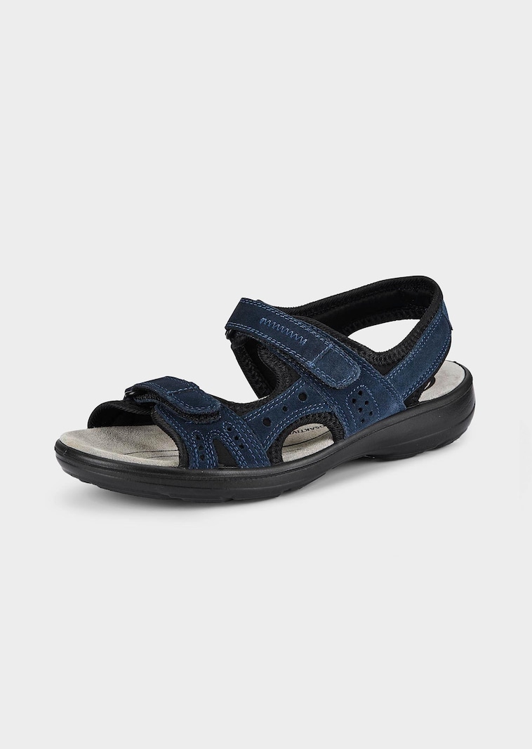Leder-Sandalen mit Klettverschluss