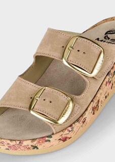 Leder-Pantolette mit leichtem Keilabsatz thumbnail 3