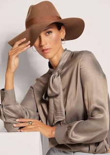 Satinbluse mit Schluppe thumbnail 5
