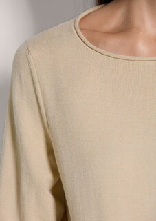 Feinstrickpullover mit U-Boot-Ausschnitt und 3/4-Arm thumbnail 5