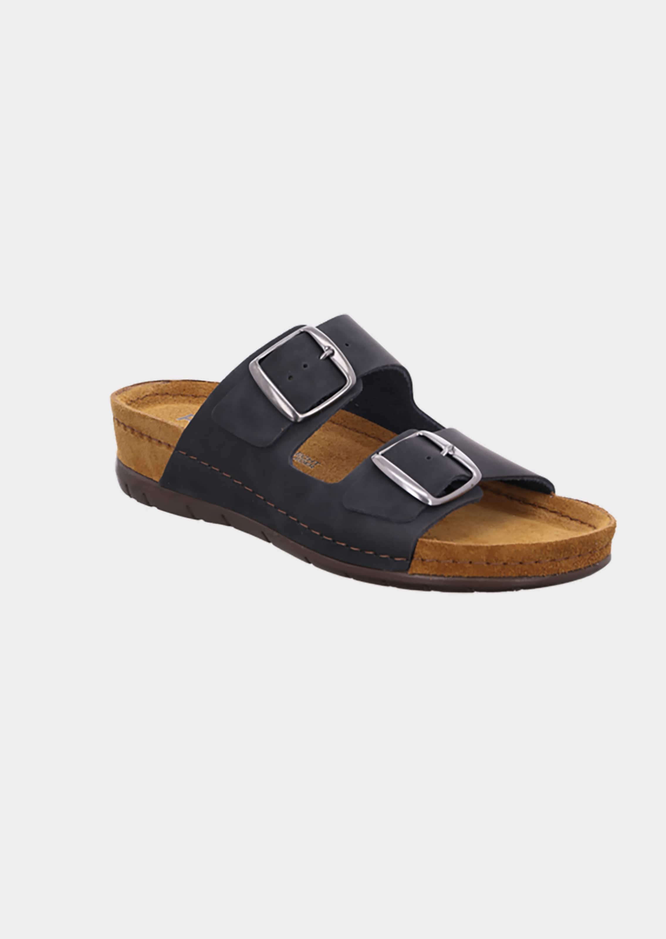 Leren sandalen met verstelbare gespen