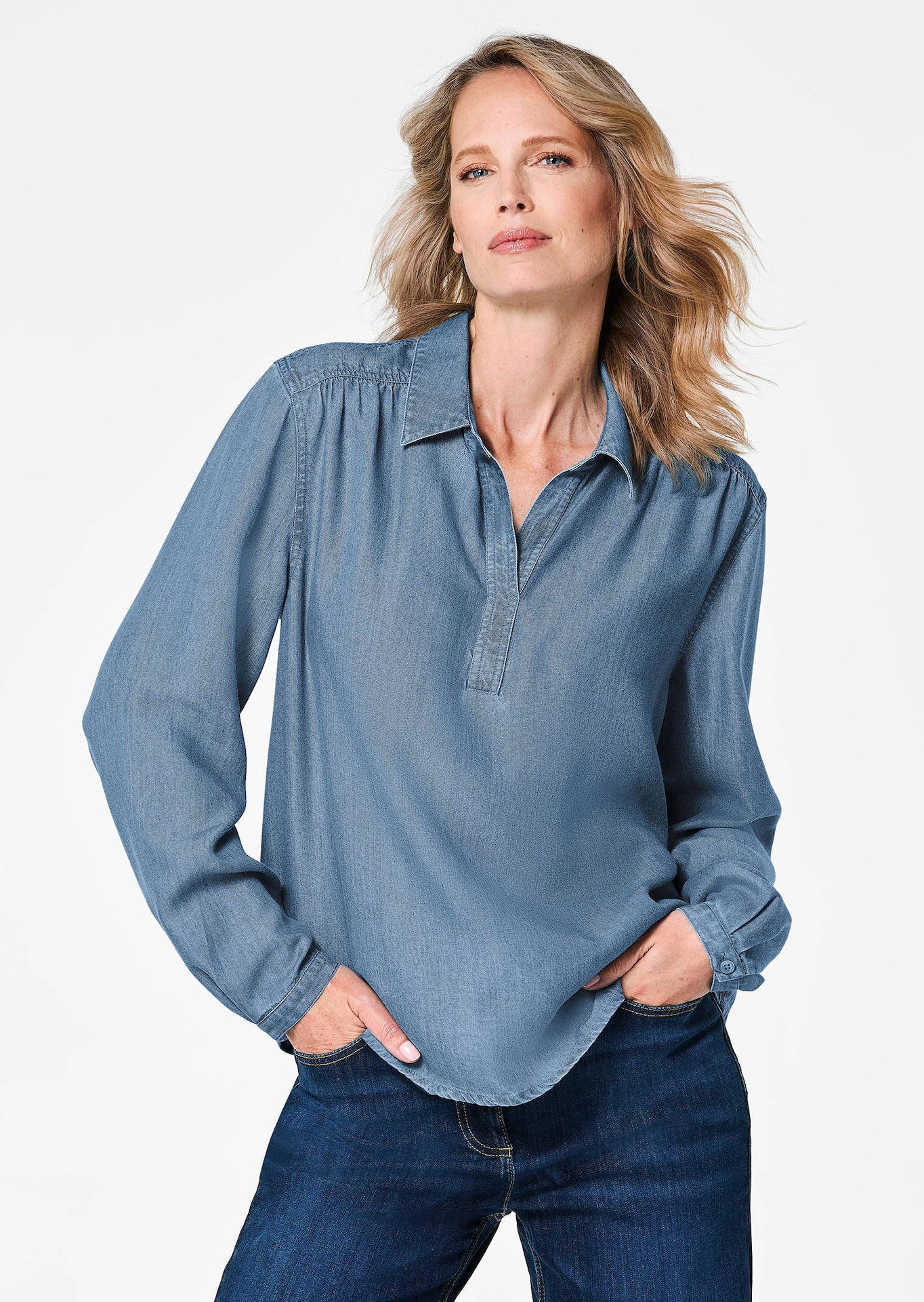 Chemisier en denim Tencel