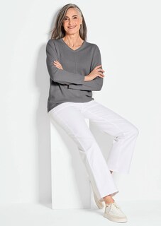 Kaschmirpullover mit V-Ausschnitt thumbnail 4