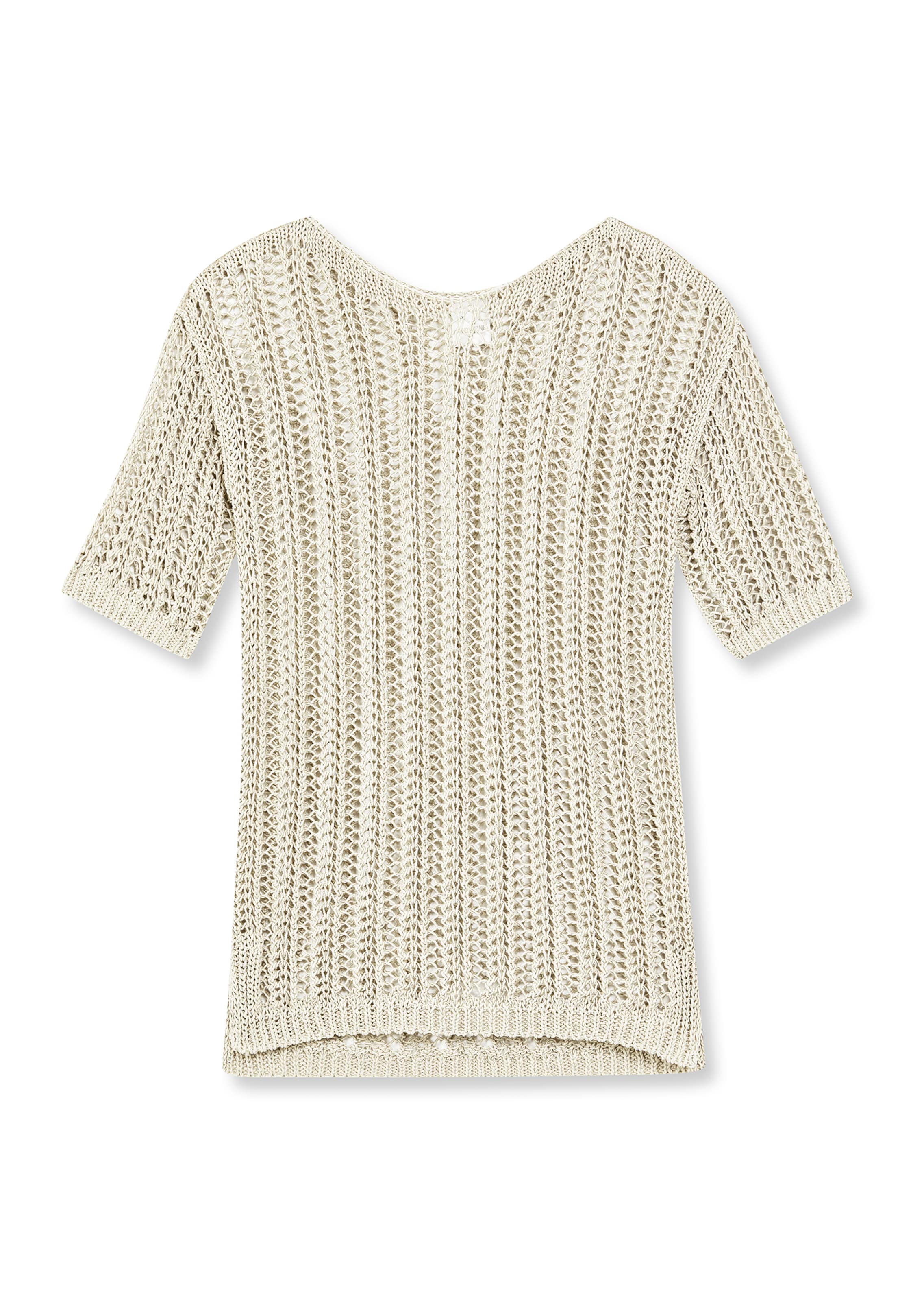 Ajour jumper made from fine Italian ribbon yarn