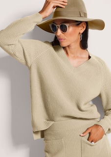 Langarm-Pullover mit V-Ausschnitt thumbnail 5