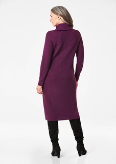 Robe en tricot avec col asymétrique thumbnail 3