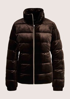 Modische Samt-Steppjacke thumbnail 7
