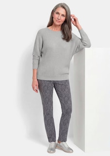 Weicher Strickpullover mit Glanzgarn thumbnail 4
