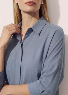 Bluse mit Matt-Glanz-Effekt thumbnail 6