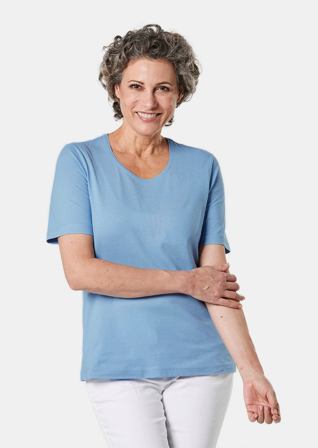 Basic T-Shirt aus reiner Baumwolle